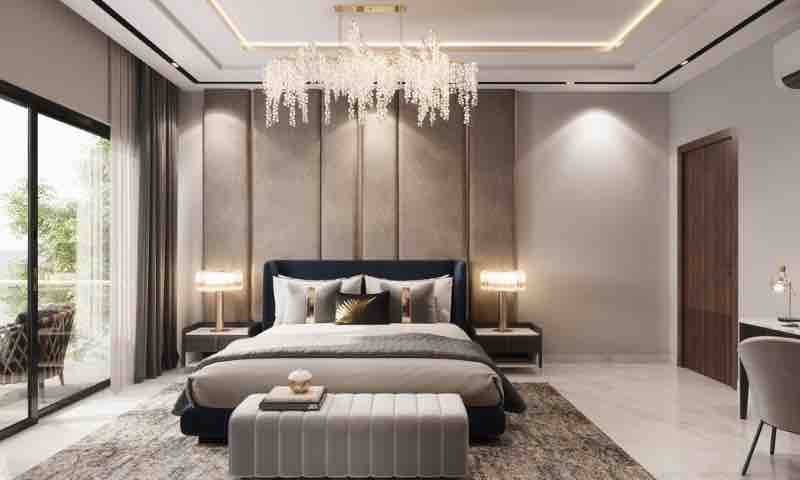 Bedroom in an L&T Aravista residence